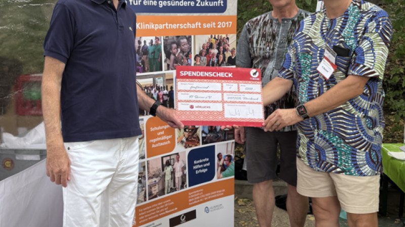 Hörluchs aus Hersbruck spendet für die neue HNO in Bassar