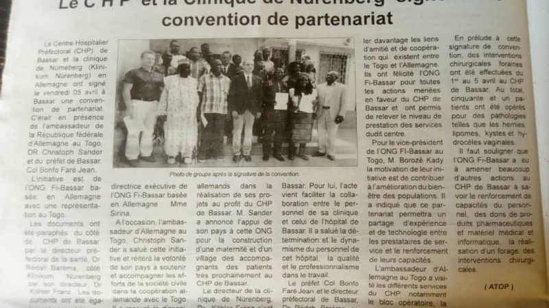 Pressekonferenz mit dem deutschen Botschafter in Togo